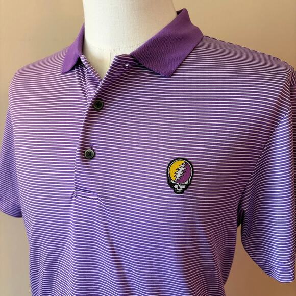 Grateful Dead Steal Your Face Grand Slam Golf Polo (M) - Picture 2 of 6